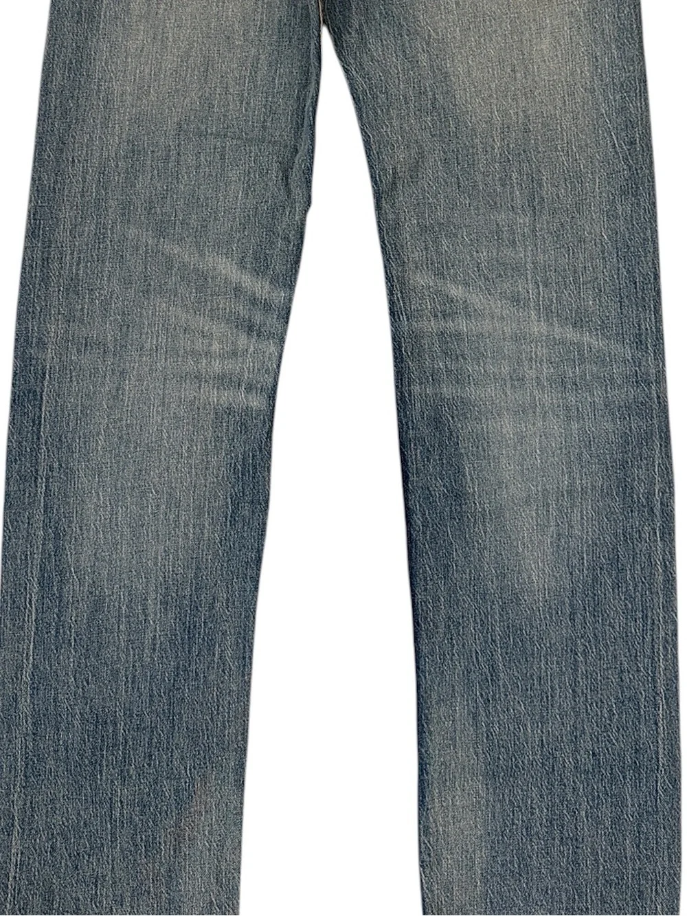 Levi’s 505 Straight Leg Jeans 30x32 Medium Wash Faded Stretch Denim Whiskering
